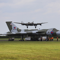 Buy canvas prints of  Avro Sisters at Waddington by Oxon Images