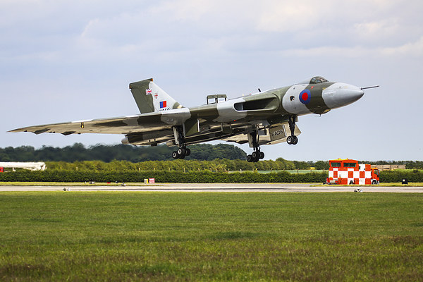  Vulcan Bomber Landing Picture Board by Oxon Images