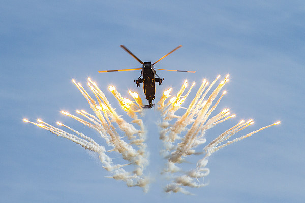 Sea King with flares  Picture Board by Oxon Images