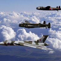 Buy canvas prints of  Avro Sisters 2 by Oxon Images