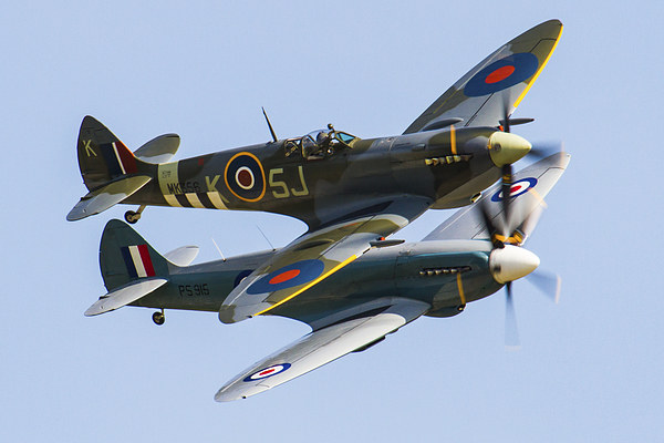  Spitfire Duo Picture Board by Oxon Images