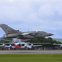 Buy canvas prints of  Tornado GR4 low at RIAT by Oxon Images