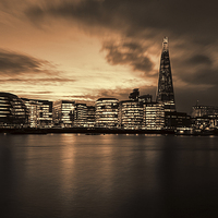 Buy canvas prints of  London skyline and Shard  by Oxon Images