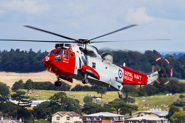 Royal Navy Sea King helicopter Picture Board by Oxon Images