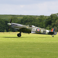 Buy canvas prints of  Spitfire MH434 by Oxon Images