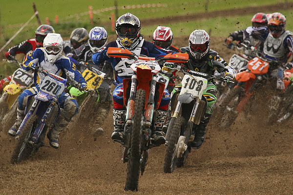  Motocross bikes Picture Board by Oxon Images