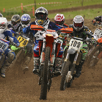 Buy canvas prints of  Motocross bikes by Oxon Images