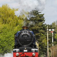 Buy canvas prints of  Steam Train King Edward II by Oxon Images