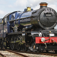 Buy canvas prints of  Steam Train King Edward II 2 by Oxon Images