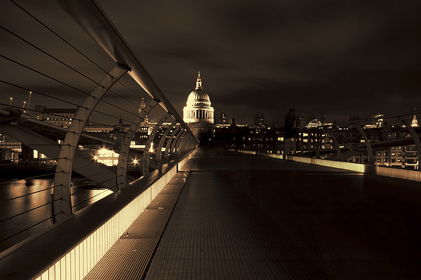  St Pauls cathedral at night Picture Board by Oxon Images