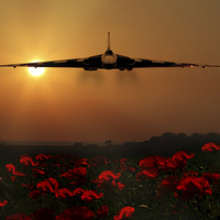 Buy canvas prints of  Vulcan sunset by Oxon Images