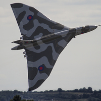 Buy canvas prints of  Incredible Vulcan Take off RIAT 2015 by Oxon Images