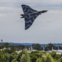 Buy canvas prints of Incredible Vulcan Take off RIAT 2015 2 by Oxon Images