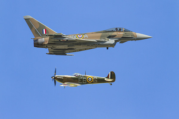 Battle of Britain Synchro Pair RIAT 2015 Picture Board by Oxon Images