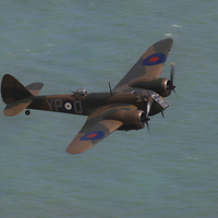 Buy canvas prints of  Bristol Blenheim at Beachy Head by Oxon Images