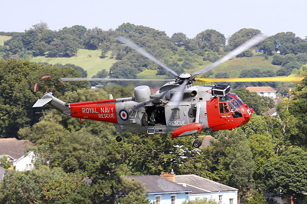  Royal Navy SeaKing at Dawlish 2015 Picture Board by Oxon Images