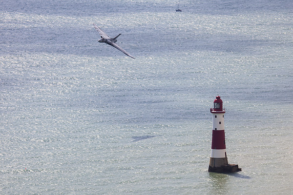 Vulcan Bomber XH558 Beachy Head 2 Picture Board by Oxon Images