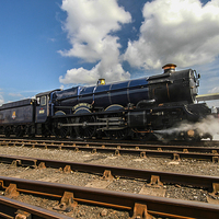 Buy canvas prints of  King Edward II Steam Train by Oxon Images