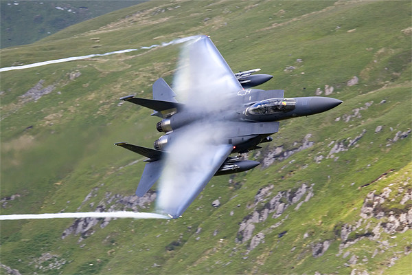 F15 strike eagle with vapour Picture Board by Oxon Images