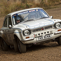 Buy canvas prints of Ford Escort Classic Rally Car by Oxon Images