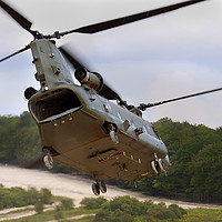 Buy canvas prints of Chinook on Manoeuvres by Oxon Images
