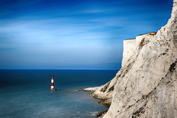 Beachy Head and Light House Picture Board by Oxon Images
