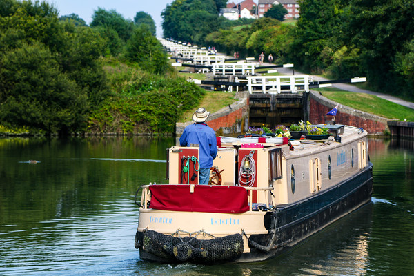 Caen Hill Locks Picture Board by Oxon Images