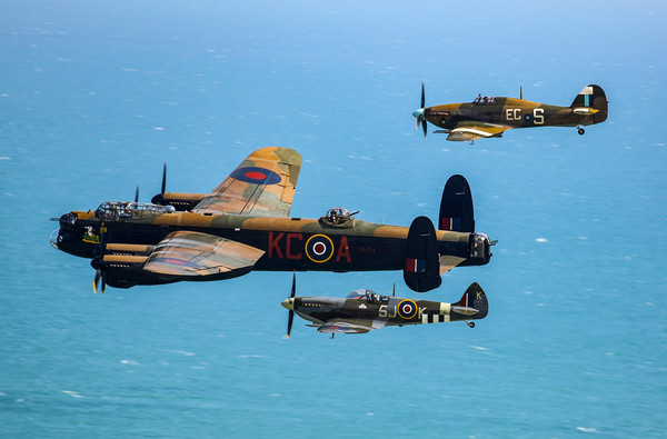BBMF Eastbourne Beachy Head flypast Picture Board by Oxon Images