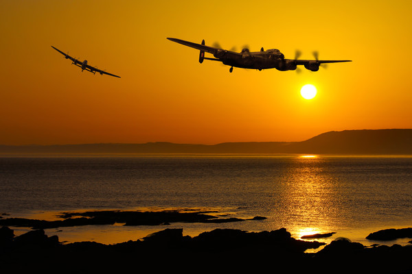 Lancasters reach Landfall Picture Board by Oxon Images