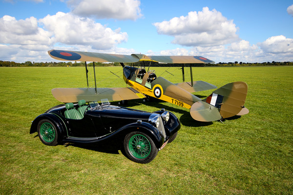 Tiger Moth and Atalanta Picture Board by Oxon Images