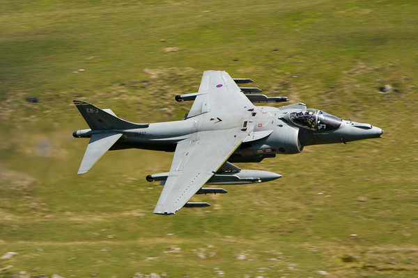 Harrier Jump Jet low down Picture Board by Oxon Images