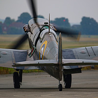 Buy canvas prints of Spitfire start up by Oxon Images