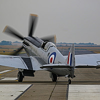 Buy canvas prints of BBMF Spitfire PS915 by Oxon Images