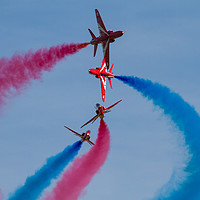 Buy canvas prints of Red  Arrows break a different perspective by Oxon Images