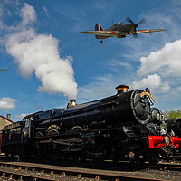 Buy canvas prints of Hurricanes beating up a goods yard by Oxon Images