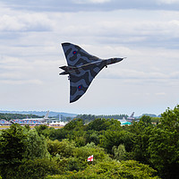 Buy canvas prints of Vulcan Bomber EPIC take off RIAT 2015 by Oxon Images