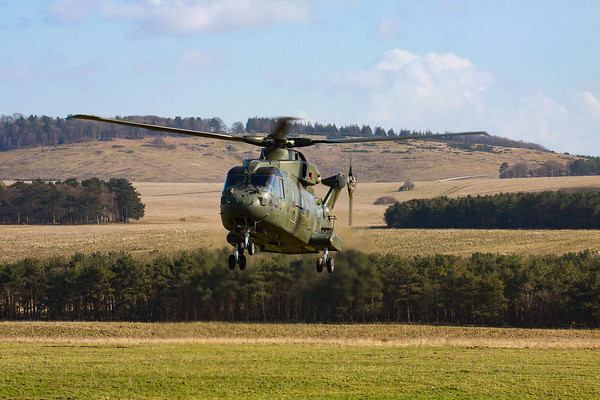 RAF Benson Merlin HC3 Picture Board by Oxon Images