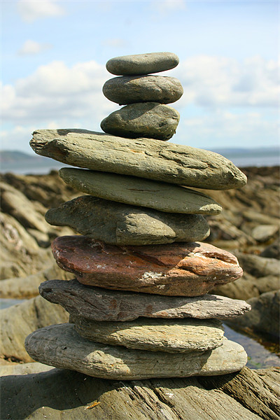Rock pile Picture Board by Oxon Images