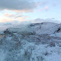 Buy canvas prints of Bwlch pass snow sunrise by Oxon Images