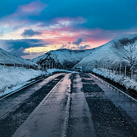 Buy canvas prints of Bwlch Pass Winter by Oxon Images