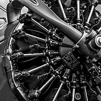 Buy canvas prints of Lycoming Radial Engine by Oxon Images