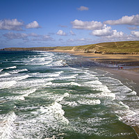 Buy canvas prints of Perranporth Surf by Oxon Images