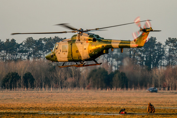 Army Air Corps Lynx at sunset Picture Board by Oxon Images