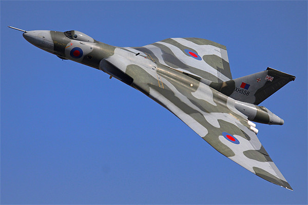 Avro Vulcan Bomber XH558 at RIAT Air Show Framed Print by Oxon Images