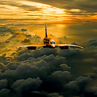 Buy canvas prints of Concorde Supersonic Sunset by Oxon Images