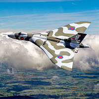 Buy canvas prints of Vulcan Bomber Vulcan XH558 by Oxon Images