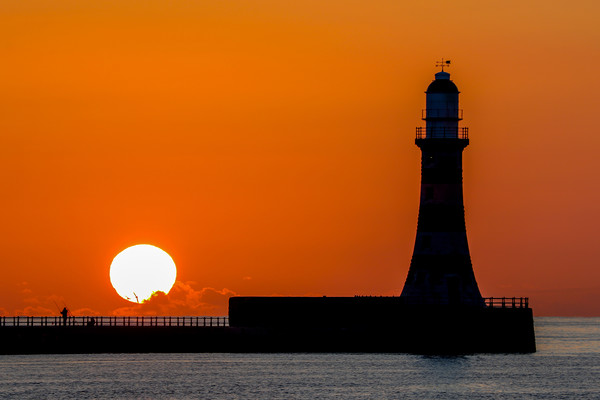Roker Pier Sunrise Picture Board by Oxon Images