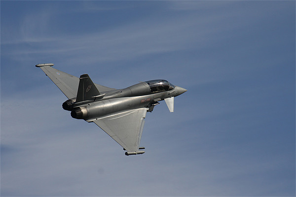 Eurofighter Typhoon Banking away Picture Board by Oxon Images