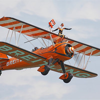 Buy canvas prints of Boeing Wingwalker by Oxon Images