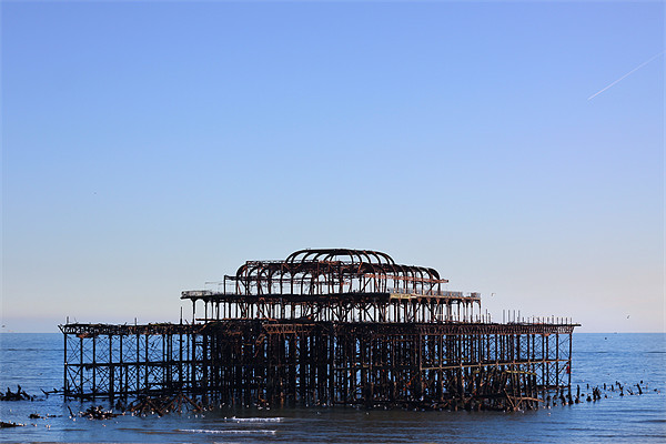 Brighton west pier Picture Board by Oxon Images